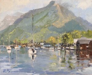 "Ebensee" Obraz olejny 50 x 40 cm. Autor: Michał Szczechowicz ( 2026 )